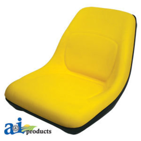 A & I PRODUCTS Seat, High Back, YLW 26.75" x18" x12.75" A-AM126865